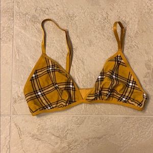 plaid bralette